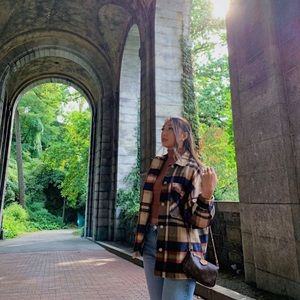 Zara Oversized Plaid Shacket